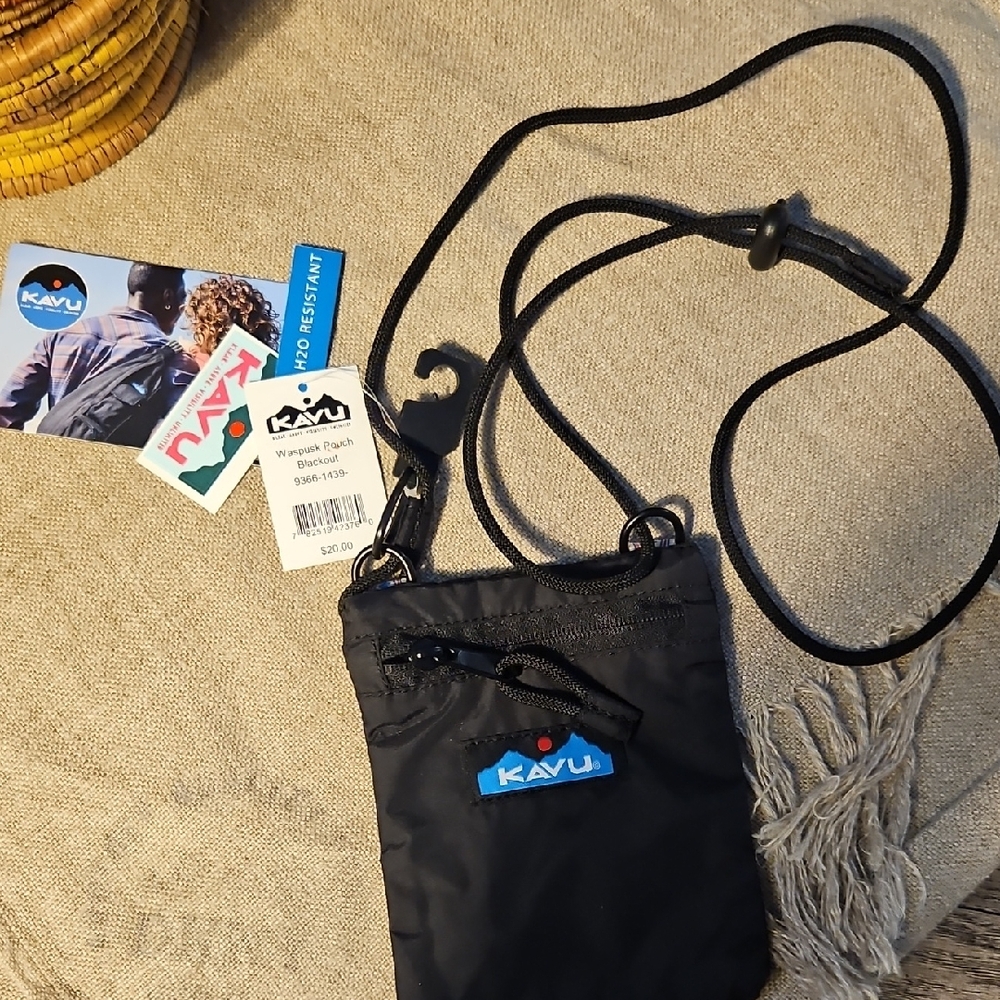 KAVU Waspuck Pouch Blackout Adjustable Rope Bag. H2O Resistant.